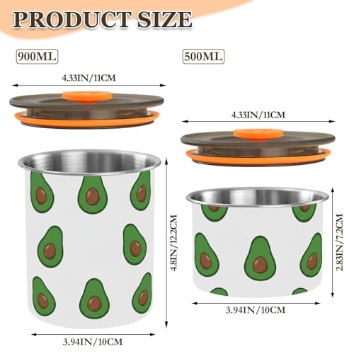 Envase de acero inoxidable para café DOMIKING 900 ml miniatura 2