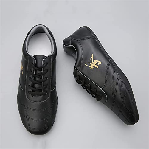 Tai Chi Kung Fu Shoes, Leather Martial Art Shoes Chinese Wushu Shaolin Trainer Wing Chun Sneakers for Men Women4