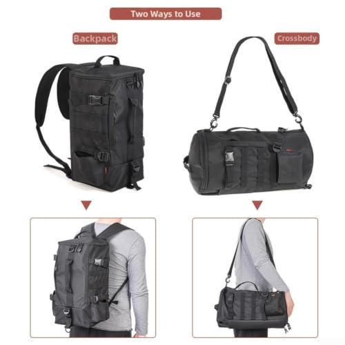 Mochila de pesca con portacañas que soluciona el espacio para la trucha 3
