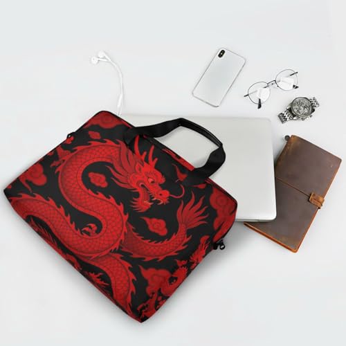 Maletín para portátil 15.6" con diseño dragón rojo miniatura 7