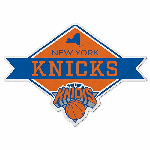 Rico Industries NBA New York Knicks Diamond Shape Cut Pennant - Home and Living Room Décor - Soft Felt EZ to Hang