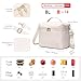 NOL Natural Organic Lifestyle Insulated Lunch Bags for Women Cooler Bag Lightweight Nylon Waterproof Lunch Box For Work（Medium, Cream