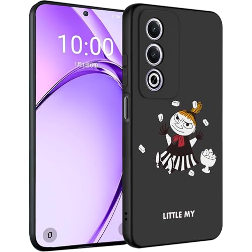 AZAPPCSE OPPO A3 5G 用 ケース ムーミン アニメ 漫画 キャラクター リトルミイ 可愛い おしゃれ 柔らかく弾力性がある 耐衝撃 滑り止め 軽量 TPU素材 強力な保護 シンプルさ (OPPO A3 5G 用)