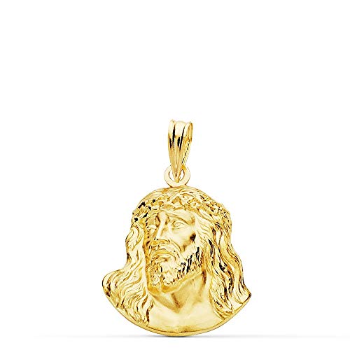 Cabeza rostro Cristo oro 18k Murillo 20mm. unisex