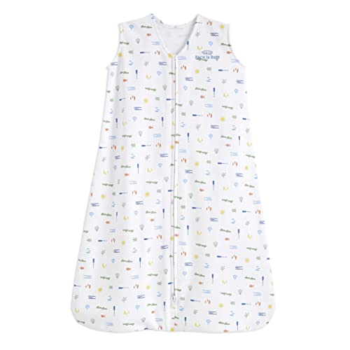 Image of HALO SleepSack, 100% Cotton Wearable Blanket, Swaddle Transition Sleeping Bag, TOG 0.5, Lakeside, Large, 12-18 Months