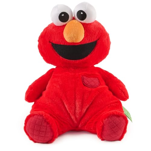 GUND Sesame Street Official Oh So Snuggly Elmo Plush, Plush Muppet, Sensory Toy, Sesame Street Stuffed Animals for Babies and Infants, Red, 12.5”