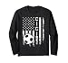 Soccer Cici America Flag Vintage Christmas Xmas Long Sleeve T-Shirt