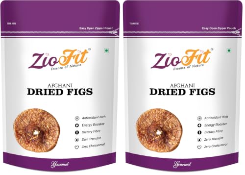 Image of Ziofit Dried Figs, Dry Anjeer for Weight Management, Digestion, Good Health & Rich in Dietary Fiber, 200 g, Pack of 4