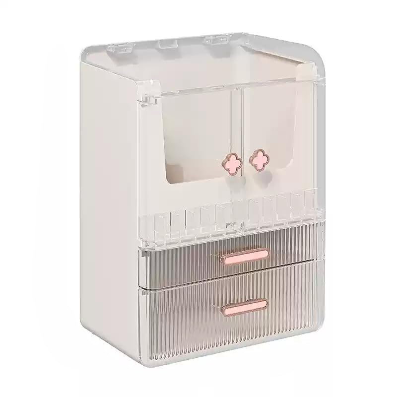 YAGVIZ Portable Light Luxury Series Multi-Function Makeup Box Dustproof Cosmetic Storage Box,Cosmetics Skin Care Products Jewelry Organizer Case Lipstick Box (B0DH539PJ3) Amazon Price History, Amazon Price Tracker