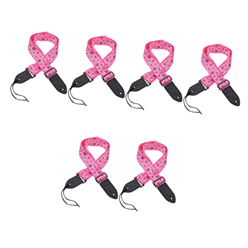 Kisangel 6 Juegos Correa de Guitarra Panda Correa Decorativa de Guitarra de Liviana y y Ukelele