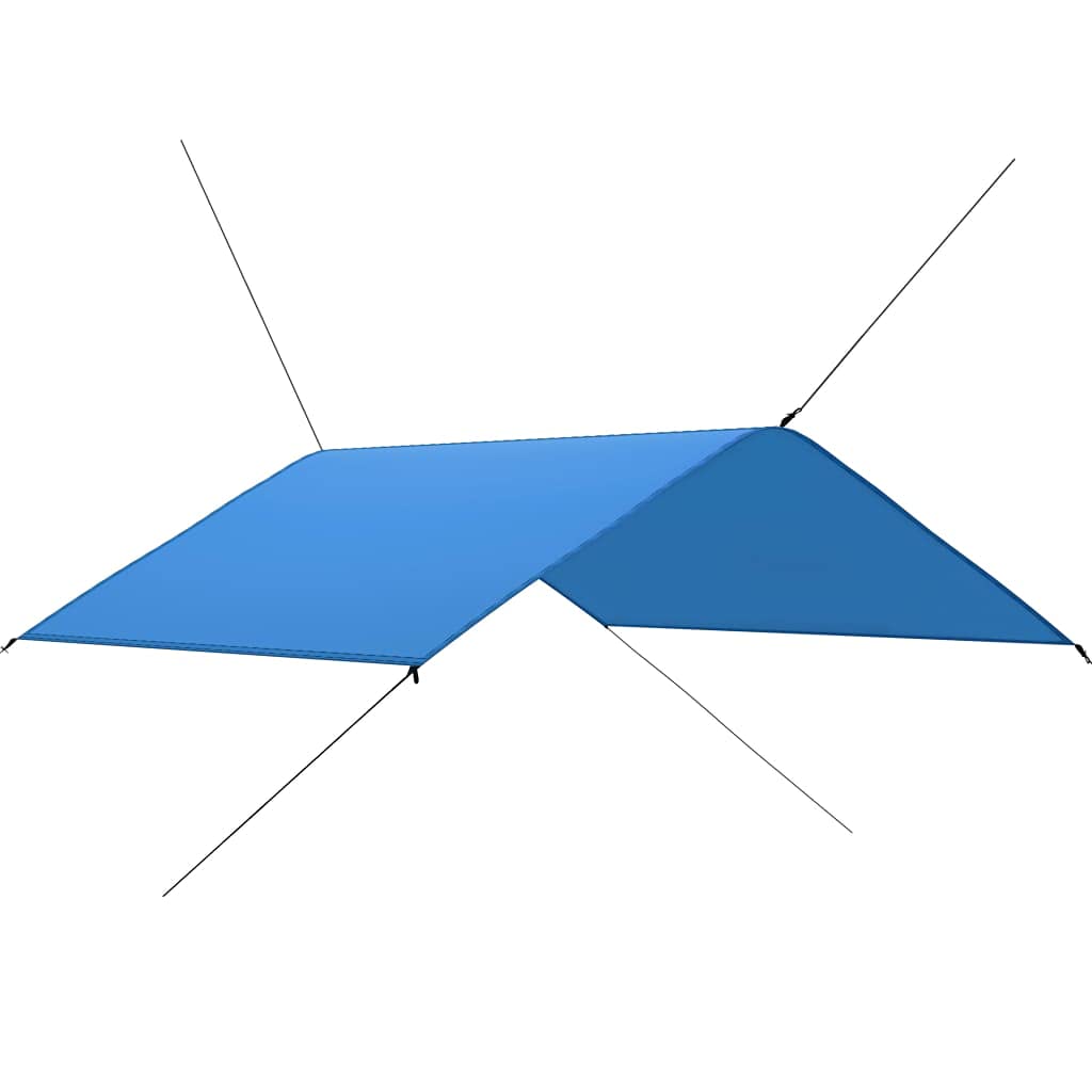Telone per Esterni 4x4 m Mimetico in Poliestere T Rivestito PA per Campeggio, Spiaggia, Picnic, Tenda, Ombra, Protezione UV, Facile da Installare, Inclusi Picchetti e Corde