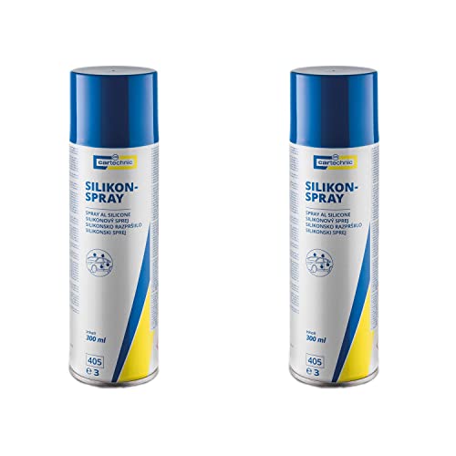 CARTECHNIC Lot de 2 sprays silicone lubrifiants anti-agglomérants 300 ml