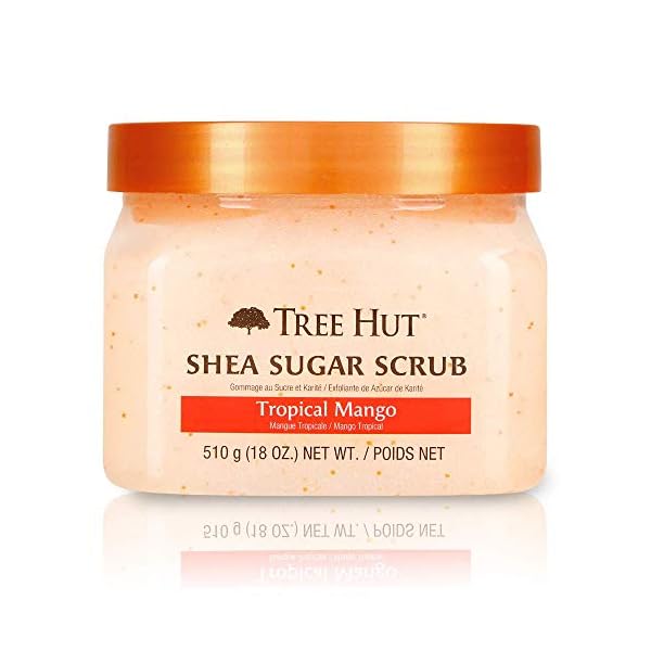 Tree-Hut-Shea-Sugar-Scrub-Tropical-Mango-18oz-Ultra-Hydrating-and-Exfoliating-Scrub-for-Nourishing-Essential-Body-Care Tree Hut Shea Sugar Scrub Tropical Mango, 18oz, Ultra Hydrating and Exfoliating Scrub for Nourishing Essential Body Care