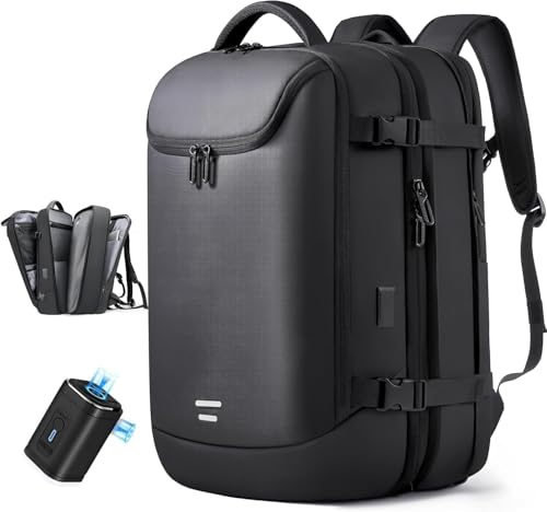 Vacuum-Seal-Travel-Backpack-45L-Expandable-Air-Compression-System-Water-Resistant-17-Inches-Laptop-Backpack-for-Women-Men-with-USB-Charging-Port-Vacuum-Pump-Included Vacuum Seal Travel Backpack 45L Expandable Air Compression System Water Resistant 17 Inches Laptop Backpack for Women & Men with USB Charging Port- Vacuum Pump Included - Image 1