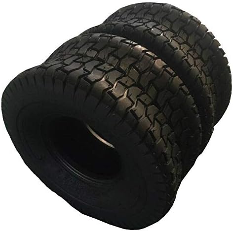 Miniatura 2 de Juego de 2 neumáticos de tractor para cortacésped de 15 x 6.00-6 para césped y jardín, neumáticos de césped de 15 x 6 x 6 pulgadas, sin cámara,