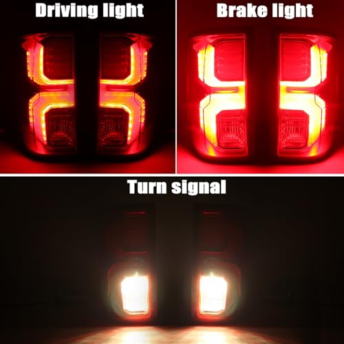Feu arrière LED Silverado clignotant dynamique et lampe stop gauche étanche - 6
