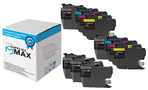 SuppliesMAX Compatible Replacement for Brother MFC-J5330/J5335/J5730/J76530/J6830DW Super High Yield Inkjet Combo Pack (5-BK/2-C/M/Y) (LC-3319-5BK2CMY)