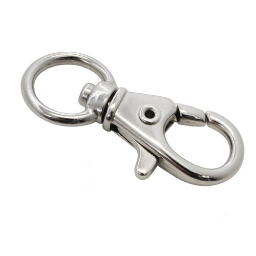 Paracord Planet Half Inch 360 Degree Spring Loaded Swivel Trigger Snap Hook with Nickel Finish