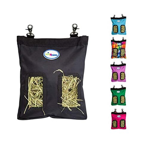 CuteNfuzzy 9"x11"x1.5" Small Pet Hanging Hay Bag for Guinea Pigs and Rabbits with 6 Month Warranty Cover