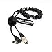 Alvin's Cables Hirose 4 Pin Male to DC Right Angle Coiled Power Cable for Sound Devices 633|644|688 Zoom F8 Blackmagic Cinema Camera 4K