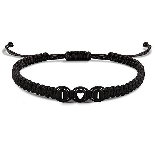 Initial Bracelets for Women Men's Bracelets Gifts for Girlfriend Boyfriend Letter Bracelets I Love You Gifts for Her Him Best Friend Birthday Gift Christmas Jewelry