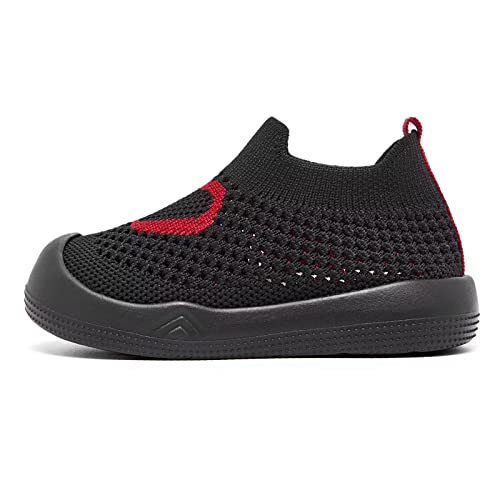Image of Eashi Baby Boy Girl Non-Skid Indoor Infant Walking Shoes Breathable Warm Elastic Sock Shoes with Memory Sole Protect Toes Outdoor Sneakers