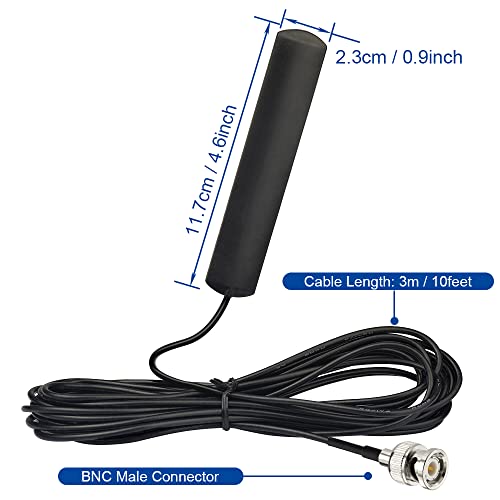 Bingfu Vhf Uhf Car Truck Police Scanner Adhesive Mount Antenna Vehicle Ham Radio Amateur Radio Mobile Scanner Bnc Male Patch Antenna Compatible With Uniden Bearcat Whistler Radio Shack Radio Scanner #TOP1