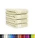 Produktbild BaSaTex Frottier Handtücher Set 4er Pack 50x100 cm 100% Baumwolle Öko-Tex 100 Zertifiziert | 4X Handtuch in Natur