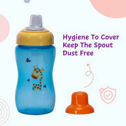 Image of Adore Spouty Silicon Soft Spout Sipper with Hood 270ml (Blue)