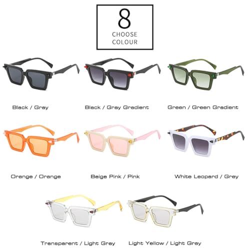 Lunettes de soleil bicolores œil de chat aux finitions rivets et design rétro raffiné