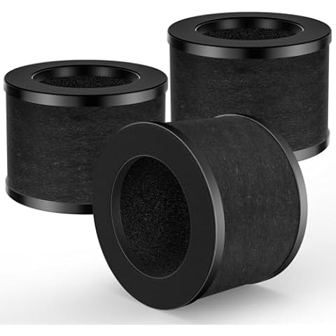 3 Pack TZ-K1 Replacement Filter Compatible with ToLife TZ-K1 Air Puri-fier, FreAire KN6391 and MK01 MK06 Air Purifi-ers, 3-in-1 H13 HEPA Filter, Activated Carbon and Pre-filter, 360° Rotating Filter Cover