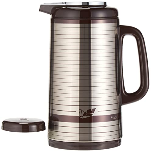 Image of PEACOCK JAPAN VACUUM FLASK CI SSSM دلة بيكوك اليابانية (BROWN, 1.0 L)