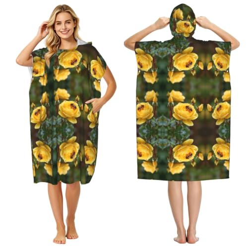 Poncho à capuche léger en microfibre absorbante pour adulte - 2
