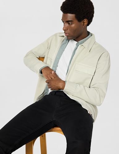 Image of BOSS Men's Twill Cargo Pocket Zip Up Overshirt