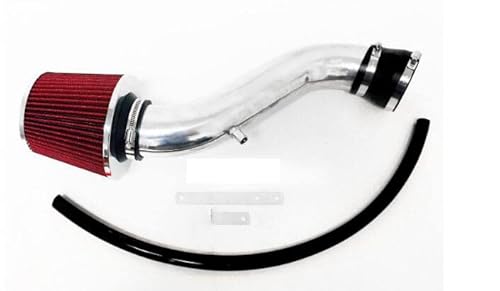 EMUNA COMPATIBLE PERFORMANCE AIR INTAKE SYSTEM KIT FOR 2005-2010 Je-ep Grand Cherokee 3.7L V6 Engine/2006-2010 Commander 3.7L V6 Engine (RED)