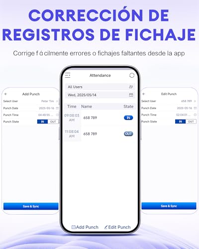 image for NGTeco APP-Based Time Clocks for Employees Small Business, W2 (Fingerp