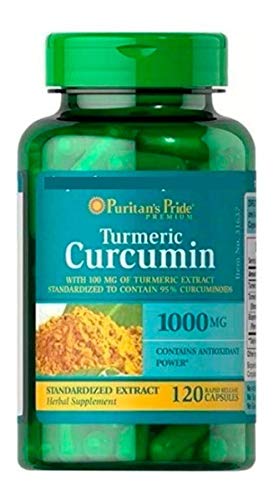 Cúrcuma Curcumin Turmeric 1000mg 120 Caps Puritans Pride