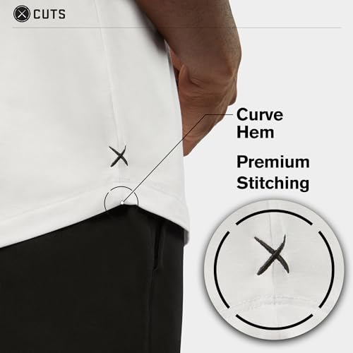 Clothing Men's Premium AO V-Neck Casual Short Sleeve T-Shirt | Classic Curve Hem | PYCA Pro Soft Fabric2