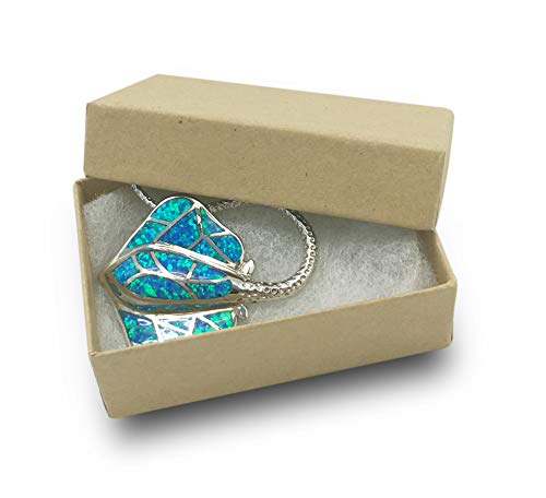 Thedisplayguys 100-Pack #21 Cotton Filled Cardboard Paper Jewelry Box Gift Case - Kraft Brown (2 5/8" X 1 5/8" X 1") #TOP1