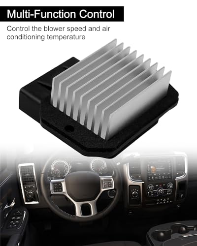 Image of 973-913 AC Blower Motor Resistor Fit for Dodge Ram 1500 2500 3500, Fit for Jeep Wrangler Patriot Compass,Fit for Chrysler 200 Sebring, Dodge Journey Avenger Caliber, Cadillac DTS Replace 68018105AA