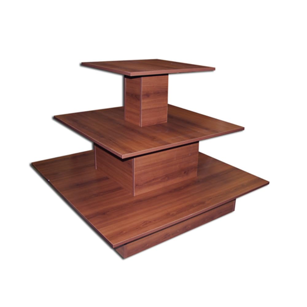 DBMIMPORTERS Cherry 3 Tier Square Display Table 48
