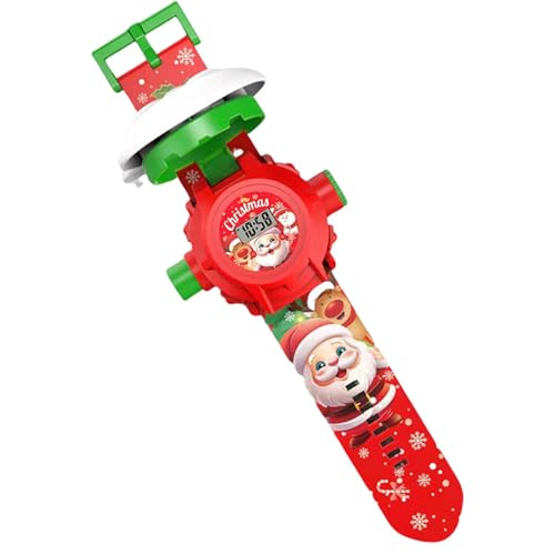 ulapithi Reloj de proyección de luz para, Juguete de reloj de proyección,Reloj digital de proyección de Santa Claus | Juguete educativo impermeable, Reloj de dibujos animados, Juguete para niños y