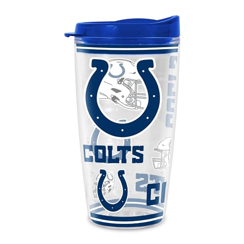 Image of Rico Industries NFL Football Double Wall Mayhem 16oz Tritan Tumbler W Lid