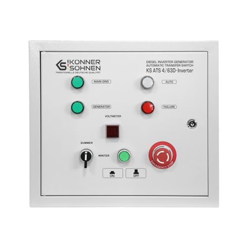 K&S KöNner&SöHnen Ks Ats 4/63D Inverter, L'unità Automatica Di Emergenza (Ats) Per 230 V E 400 V, Avvia/Arresta Automaticamente Il Generatore, è Per I Generatori Inverter Diesel "KöNner & SöHnen" Ks - 2