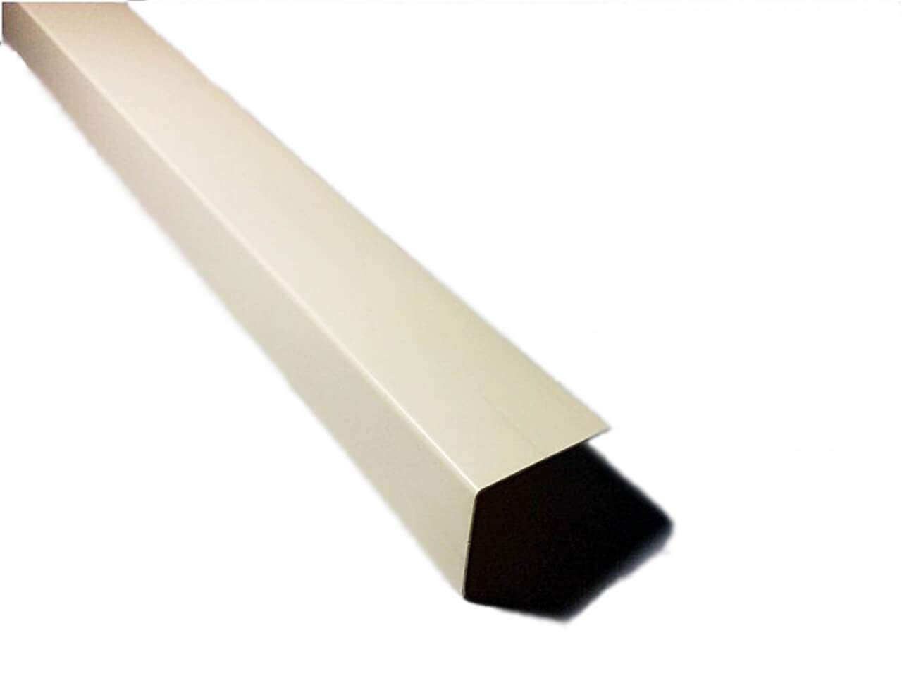Ivory Plastic Plastic PVC Corner 90 Degree 2.5 Meters Angle Trim Wall Corner Guard Edge Protector TMW Profiles (10mm x 10mm x 2.5M)