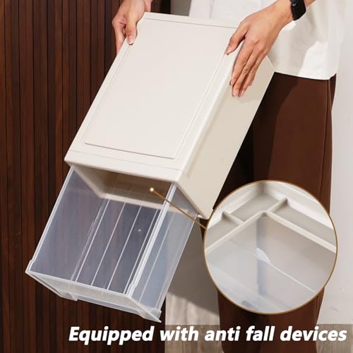 Boîte avant empilable pour ranger les documents tiroir 18L bureau