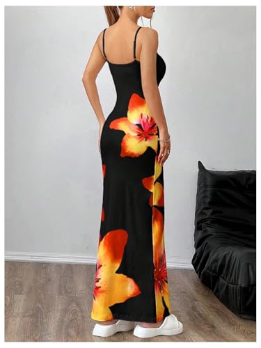 Verdusa Women's Floral Sun Maxi Bodycon Dresse Summer Starfish Dress White2