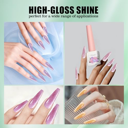 Esmalte de uñas de gel de ojo de gato Adhere de 12 ml para solucionar las uñas opacas y sin brillo 5