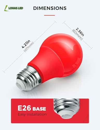 Image of L LOHAS LED Red LED Light Bulbs for Christmas Decoration