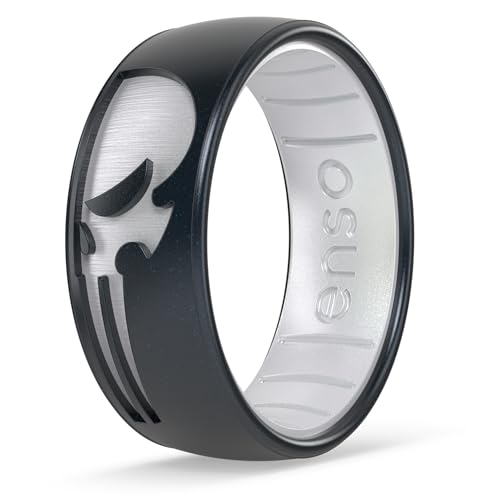 Enso Rings Silicone Ring - Marvel Characters DualTone Collection - Comfortable Contour Fit - Ideal...
